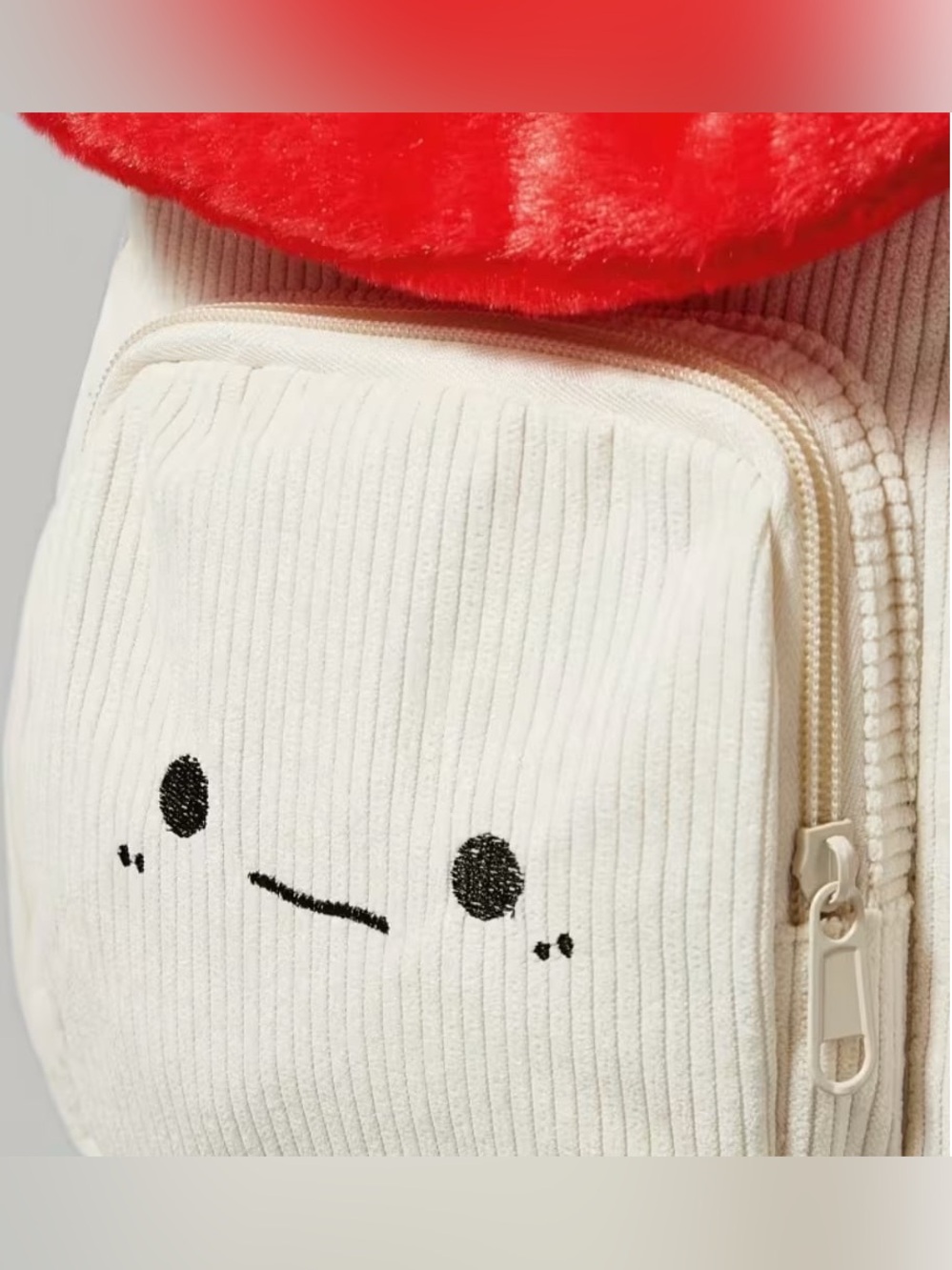 Mushroom Backpack Purse Plush - Picture 3 of 6